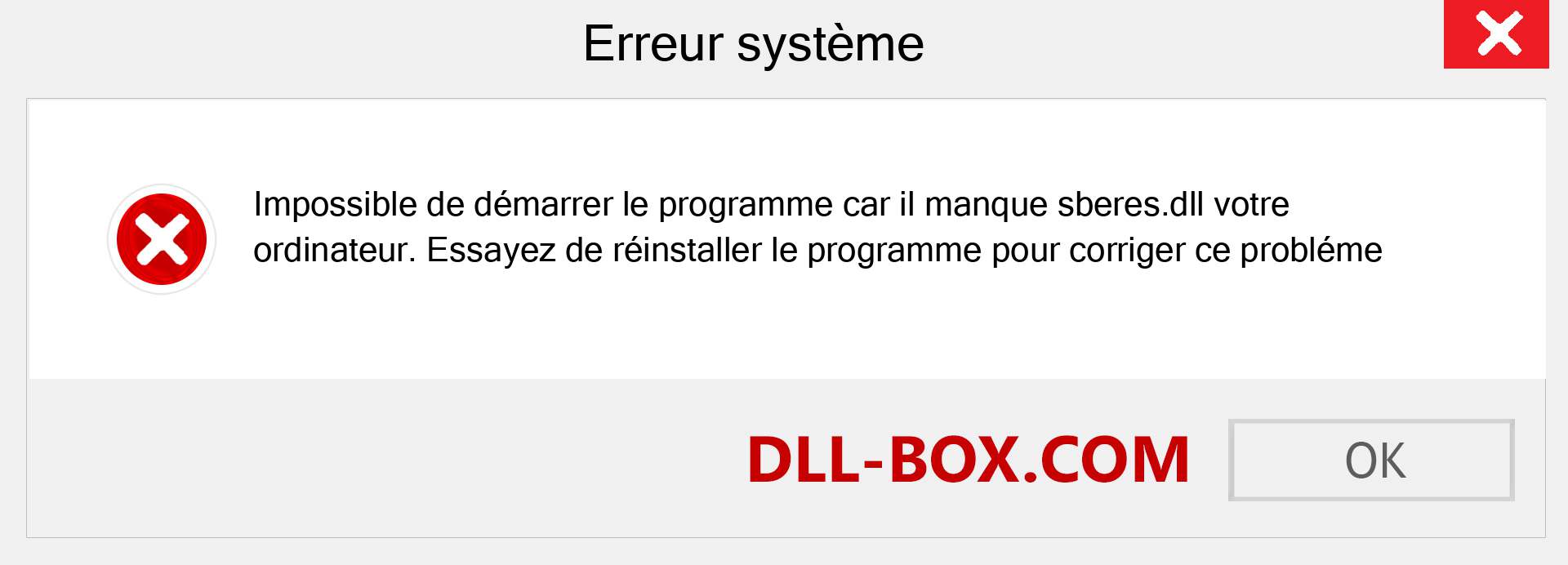 Le fichier sberes.dll est manquant ?. Télécharger pour Windows 7, 8, 10 - Correction de l'erreur manquante sberes dll sur Windows, photos, images